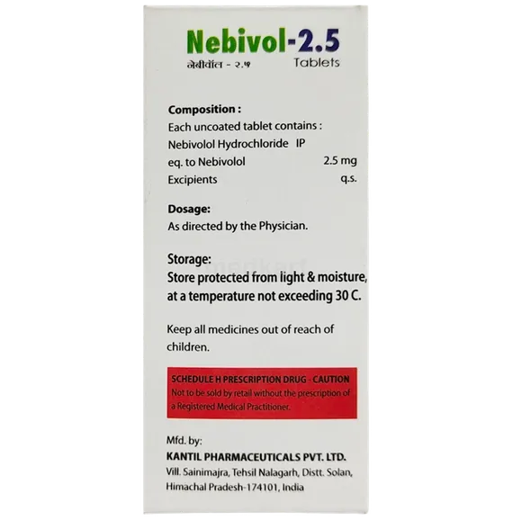 nebivol 2.5 tablet 10's
